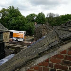 van on site