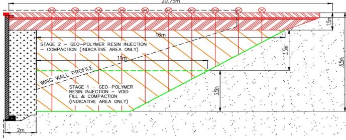 road bridge strengthening drawing