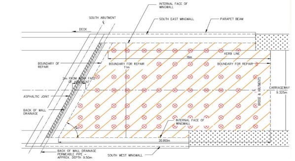road bridge void filling drawing