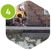 geopolymer below house